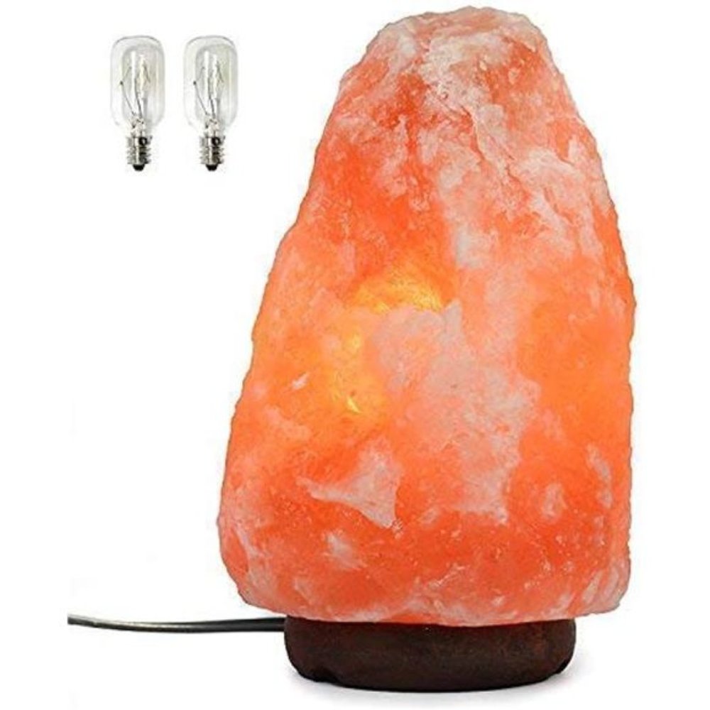 7 Inch Himalayan Salt Lamp with Dimmer Cord - Night Light Natural Crystal Rock
